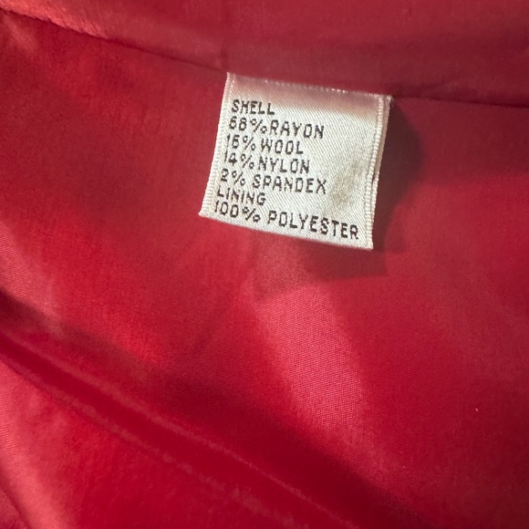 Talbots Stetch Red Blazer 4 - Picture 5 of 5